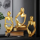 Escultura Artesanal Aço Abstrata