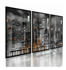 Quadro Metal Skyline Cidade Moderna
